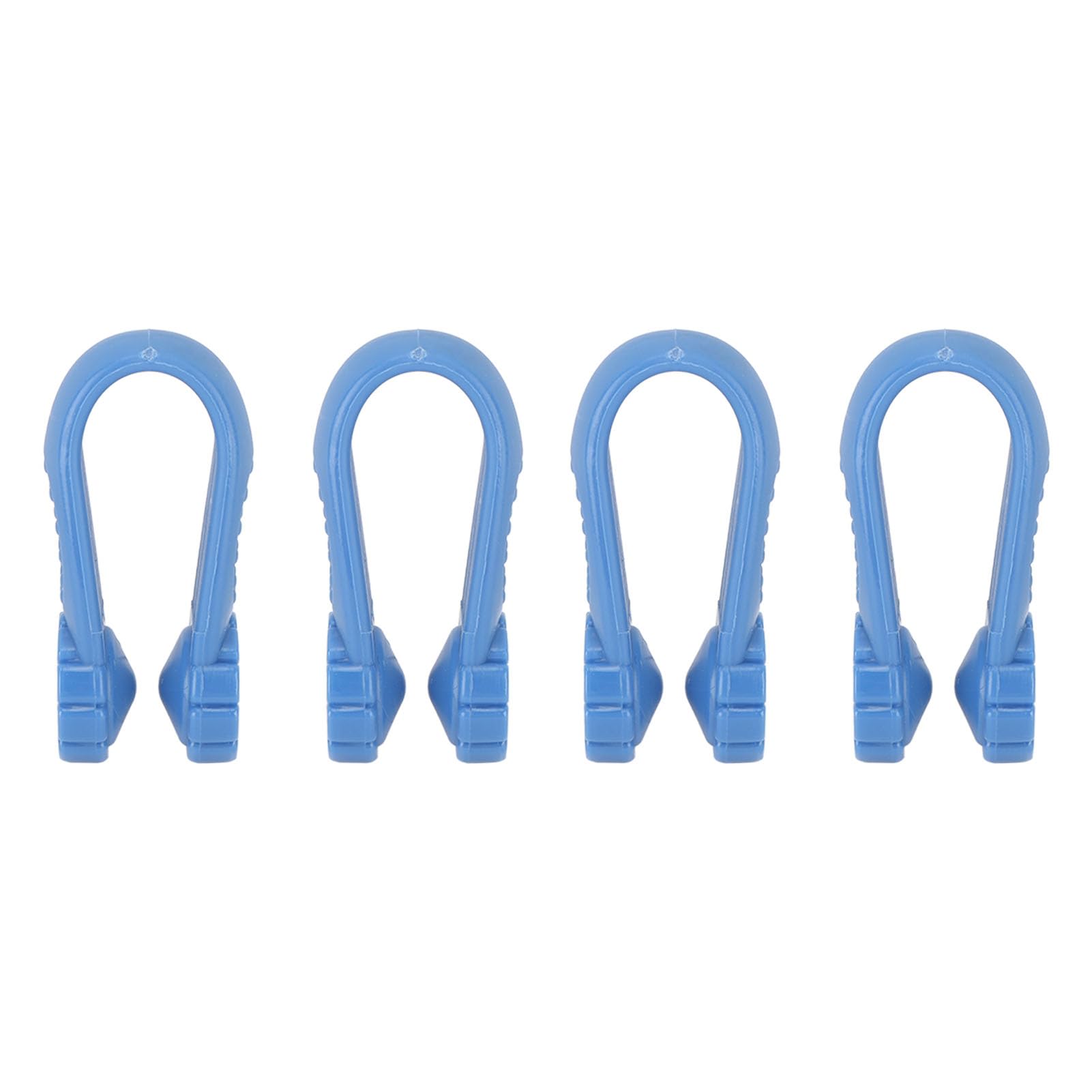 4pcs Hand Pressure Point Clip Floral Shape Reduce Tension Universal Mini Migraine Relief Clip (Blue)