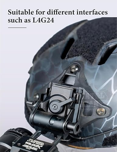 Miniatura 7 de FMATAL GEAR Casco táctico FMA NVG Mount Shroud versión mejorada Base de soporte de cámara deportiva  para cámara deportiva NVG simulada  Paintball