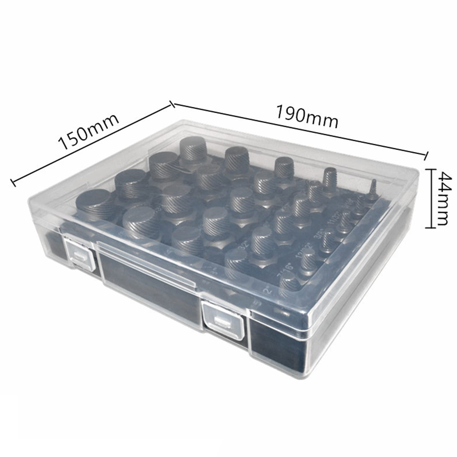 Juego de extractores de Tornillos de Alta Resistencia de 25 Piezas Juego de extractores de Tornillos y Pernos para Quitar Tornillos Rotos, Pernos, espárragos y Accesorios.