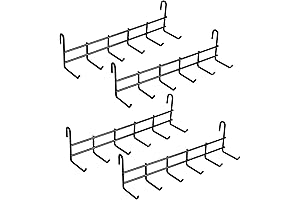 4 Pack Chain Display Wall Mounted Rack Storage Hanging Hooks for Jewelry...