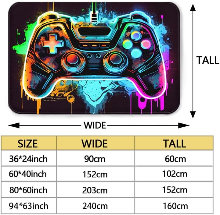 KROMM-Gaming Rug for Boys Room-36x24 inches