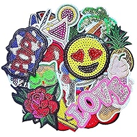 Lot De 20 Patchs Brodés Thermocollants Motif Badminton - Pour Personnaliser Vêtements, Sacs, Casquettes