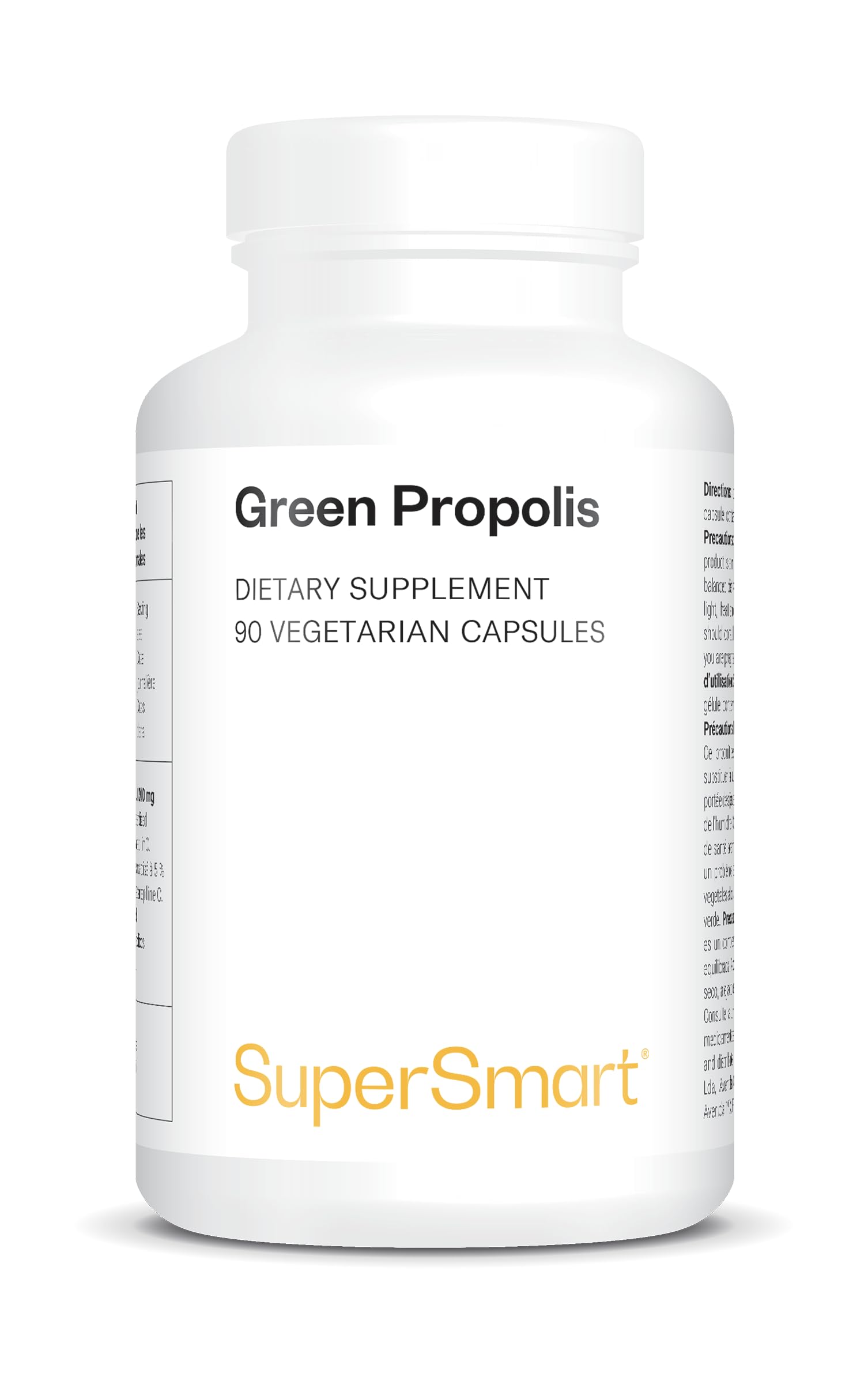 Green Propolis - Extrait de Propolis Verte du Brésil - Secret Santé de la Ruche - Antioxydant Puissant pour l’Immunité - 90 Capsules Végétariennes - SuperSmart