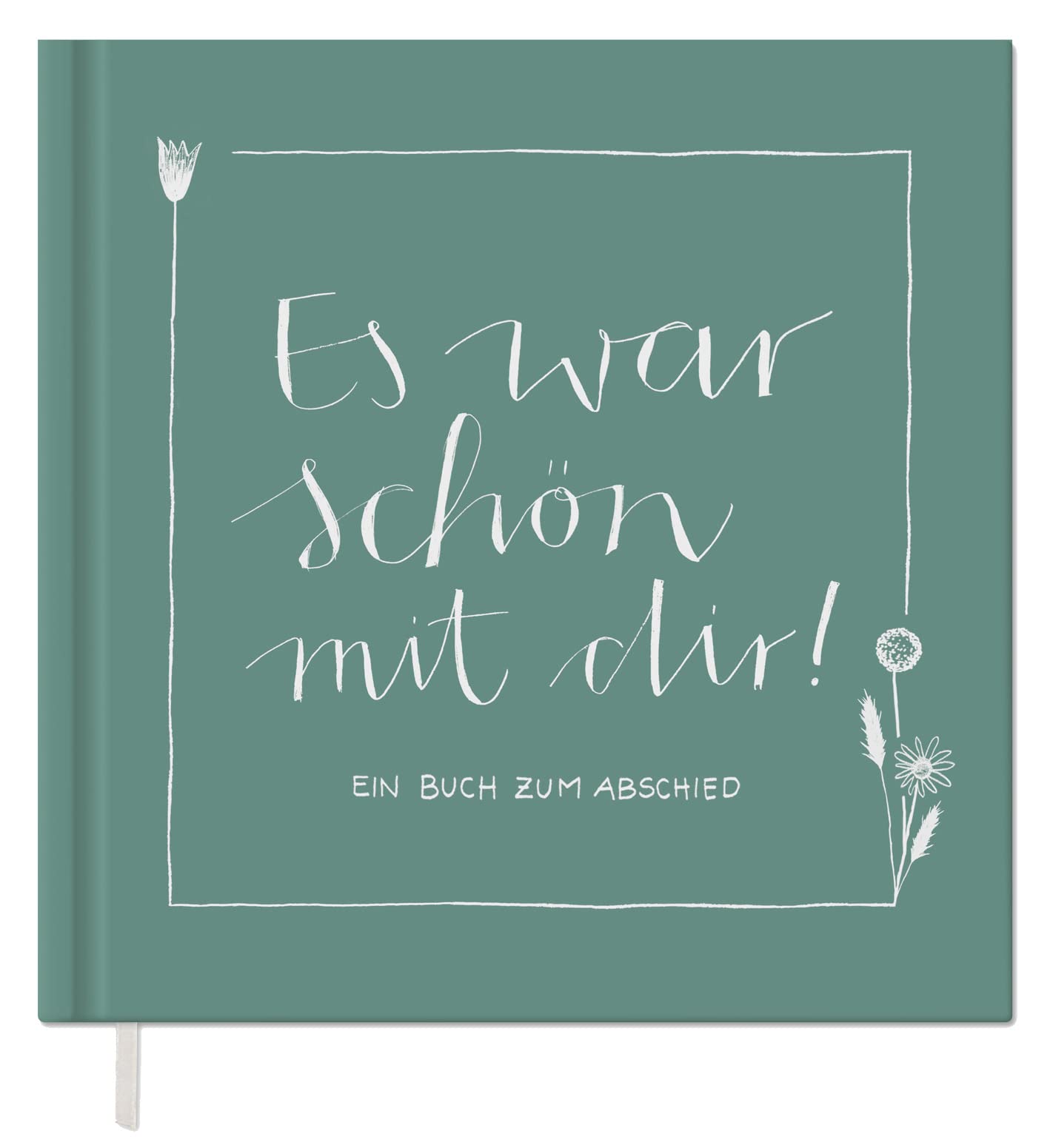 Verlag aus Köln Abschiedsnotizbuch – 92 Seiten, Hardcover in Mintgrün Weiß