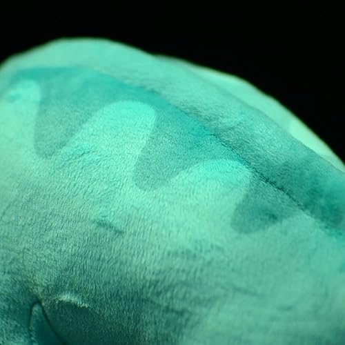 Miniatura 3 de FRANKIEZHOU Simulation Parasaurolophus - Dinosaurio de peluche de 15.35 pulgadas, juguete de dinosaurio azul, muñeca de peluche, lindo juguete suave