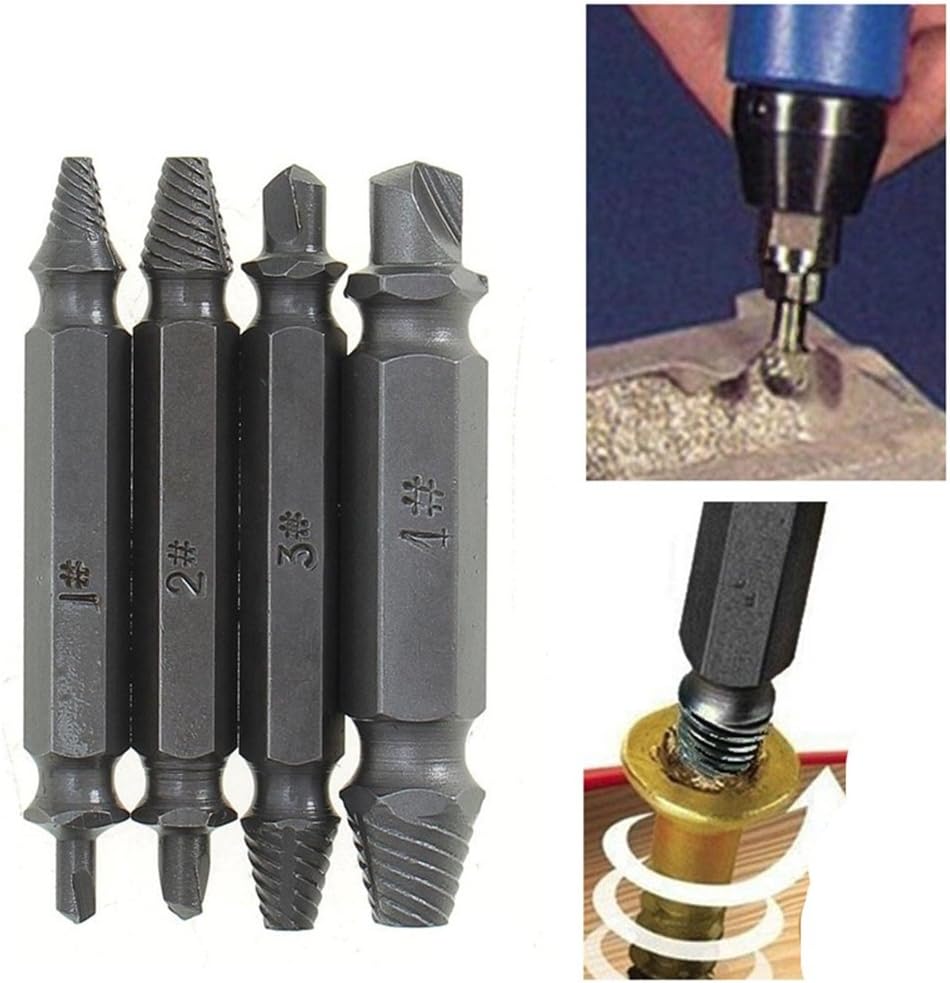 Stripped Out Set Screw Stripped Extractor Damaged Remover Screws Bolt And Remove 4 Broken 4pcs Easily New Tool Hss End Drill Aisxle