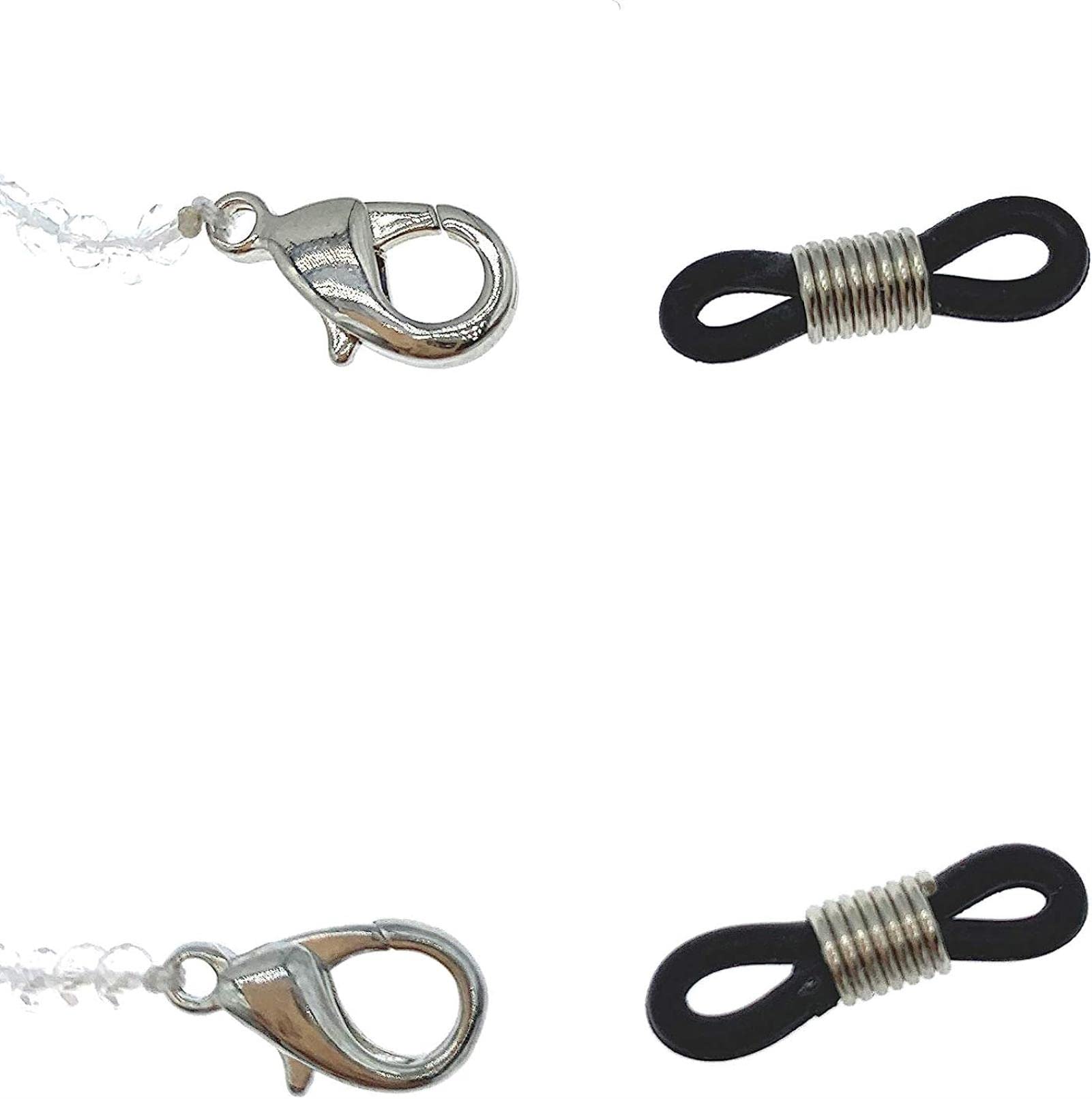 2mm s 5-6mm Real White s Lanyard Eyeglass Chain Holder para Mujeres niñas Regalo 24"