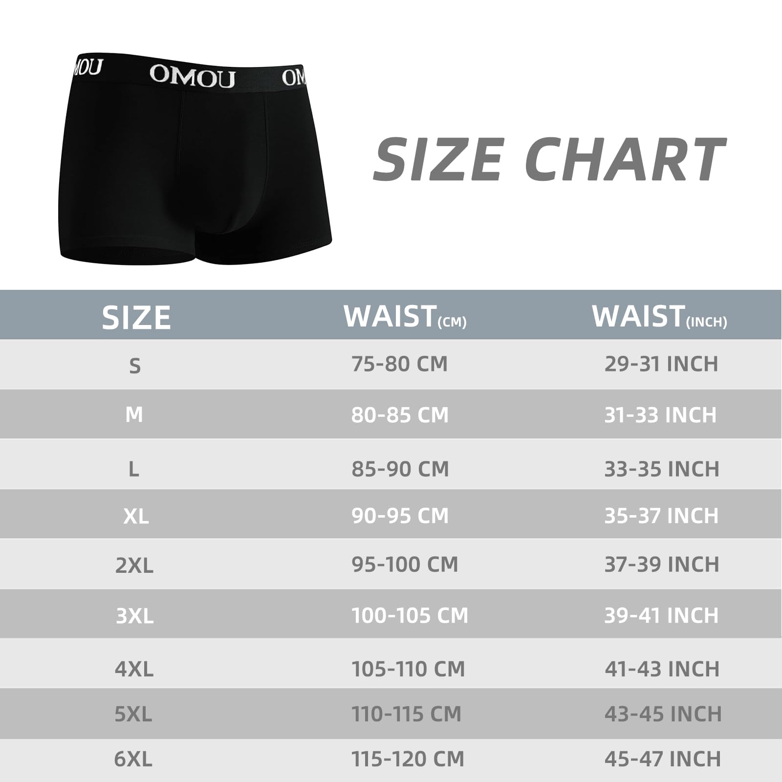 Poligono Boxer Uomo Cotone Set 6 Pezzi, Mutande Uomo Boxer Confortevolezza, Elasticizzato, Traspirabilità, Resistente, Intimo Maschile (S - 6XL)