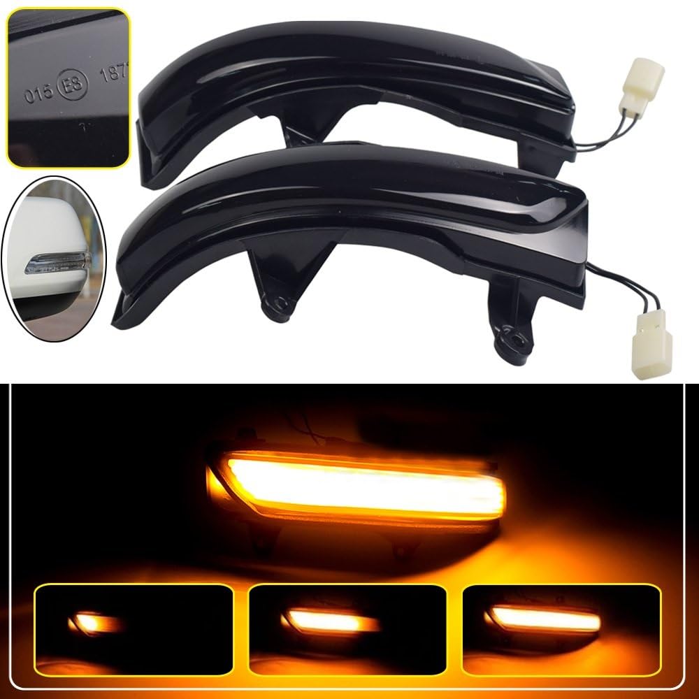 Wing Mirror Indicator Light For Toyota For Land For Cruiser FJ200 LC200 Dla Prado FJ150 LED Dynamiczne światło kierunkowskazu