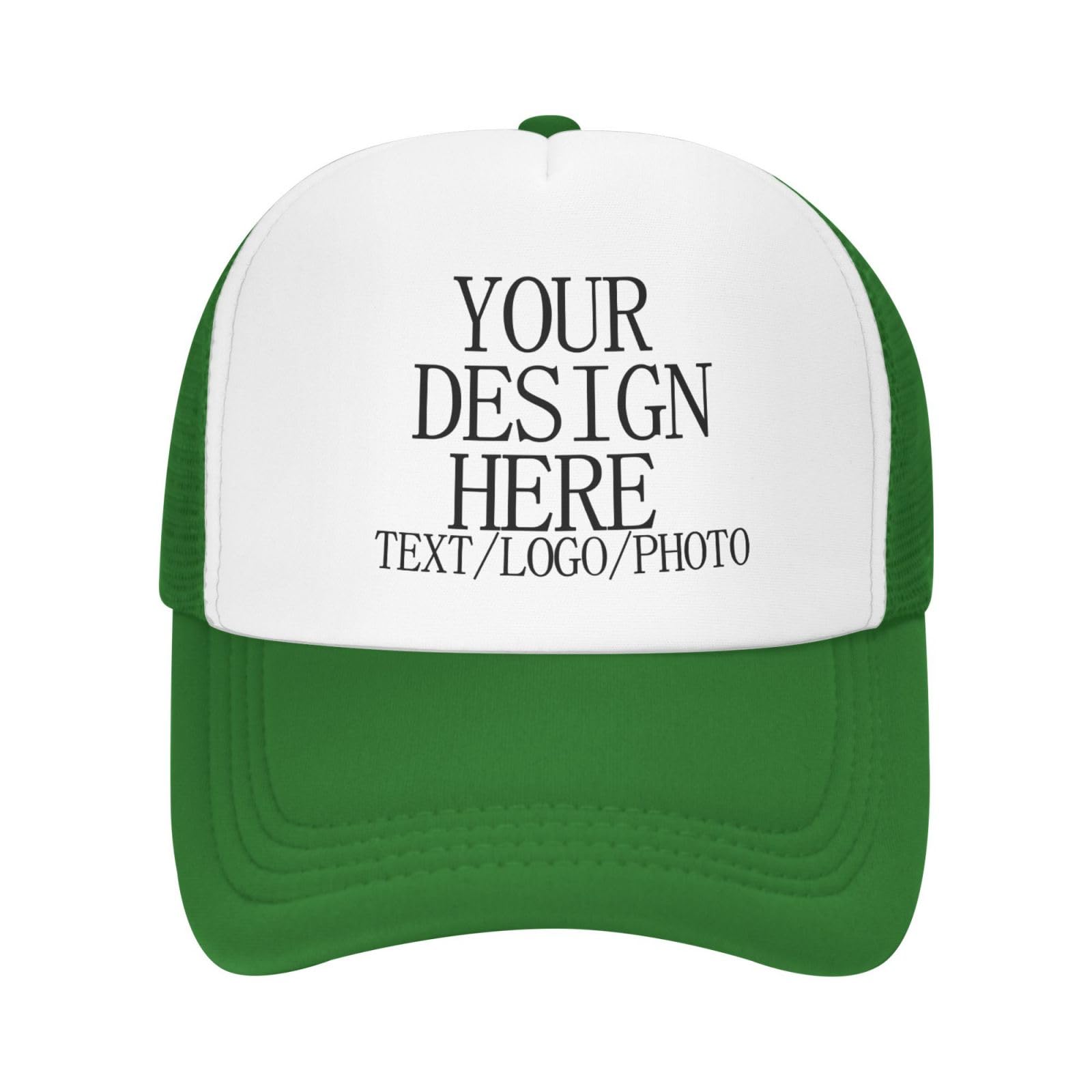 Bulk Custom Baseball Cap with Logo Photo Personalised Hat Mesh Trucker Cap Breathable Sun Protection Customised Gifts for for Men Women Outdoor Sports Funny Fitted Cap Travel-Friendly
