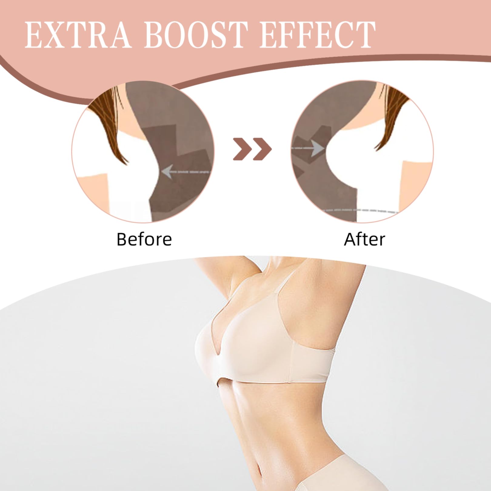 2 Pezzi Reggiseno Invisibile Push Up, Coppe Adesive Seno Imbottitura, Reggiseno Cuscinetti Adesivo Delicato sulla Pelle per Donna Matrimonio Bikini