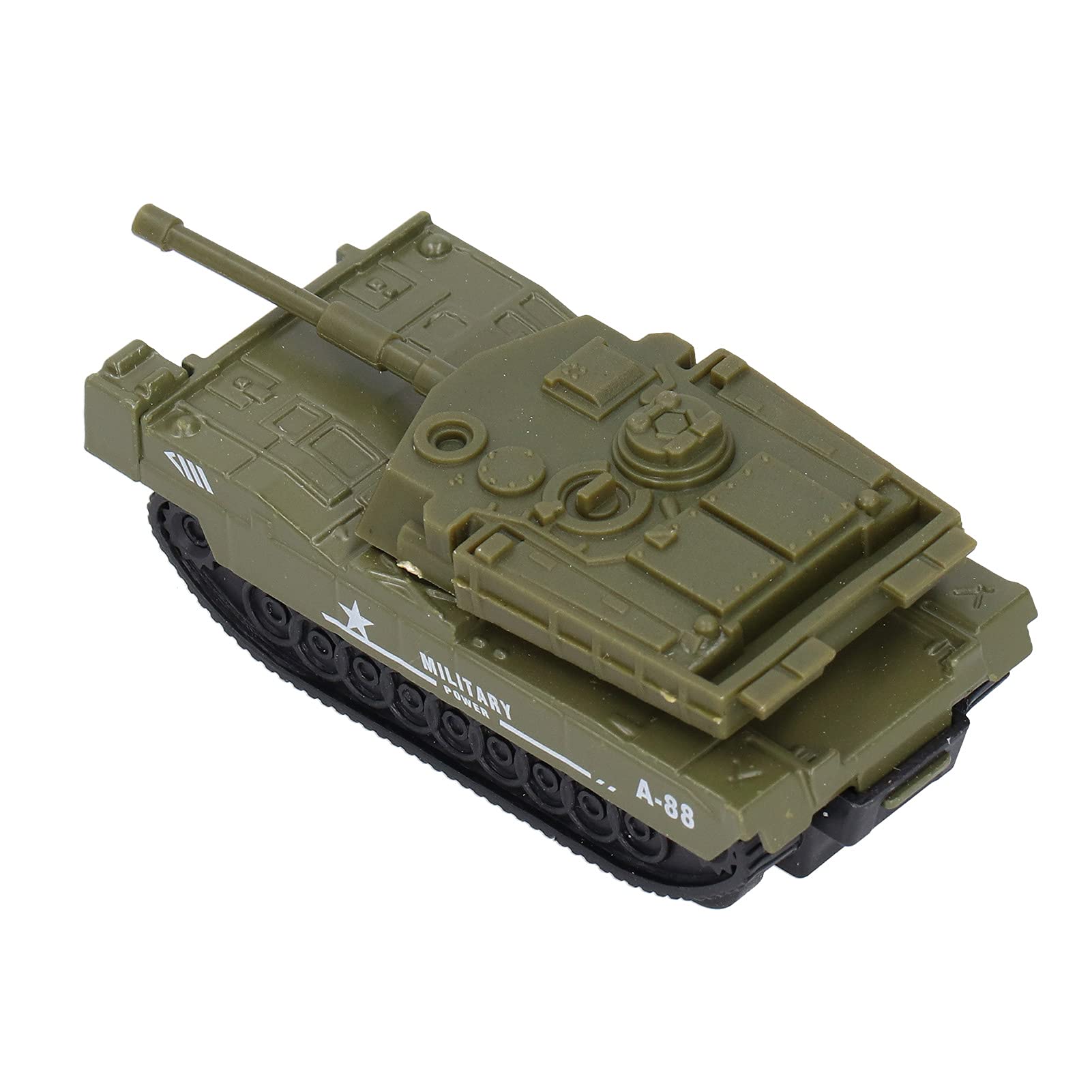 Modèle de Véhicules Militaires 1:64 Superbes Modèles de Véhicules de Camion-citerne à Tirer pour Enfants et Adultes, Ensemble de 6 Pièces pour les Collectionneurs et les Amateurs de Jouets