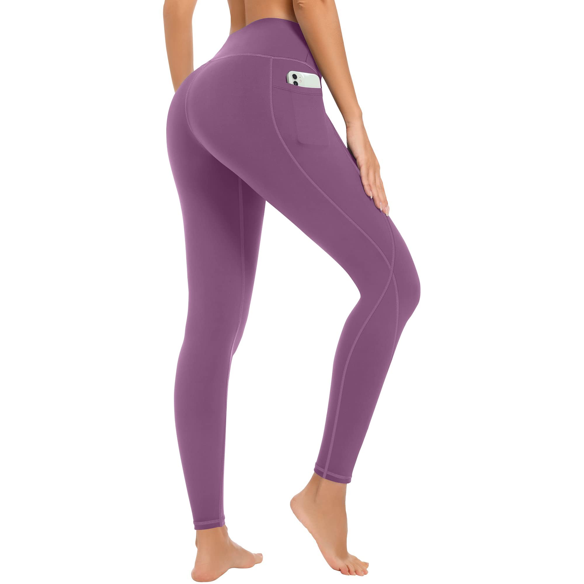MIRITY Yoga-Leggings mit Taschen für Damen, hohe Taille, Bauchkontrolle für Training, 4 Stück