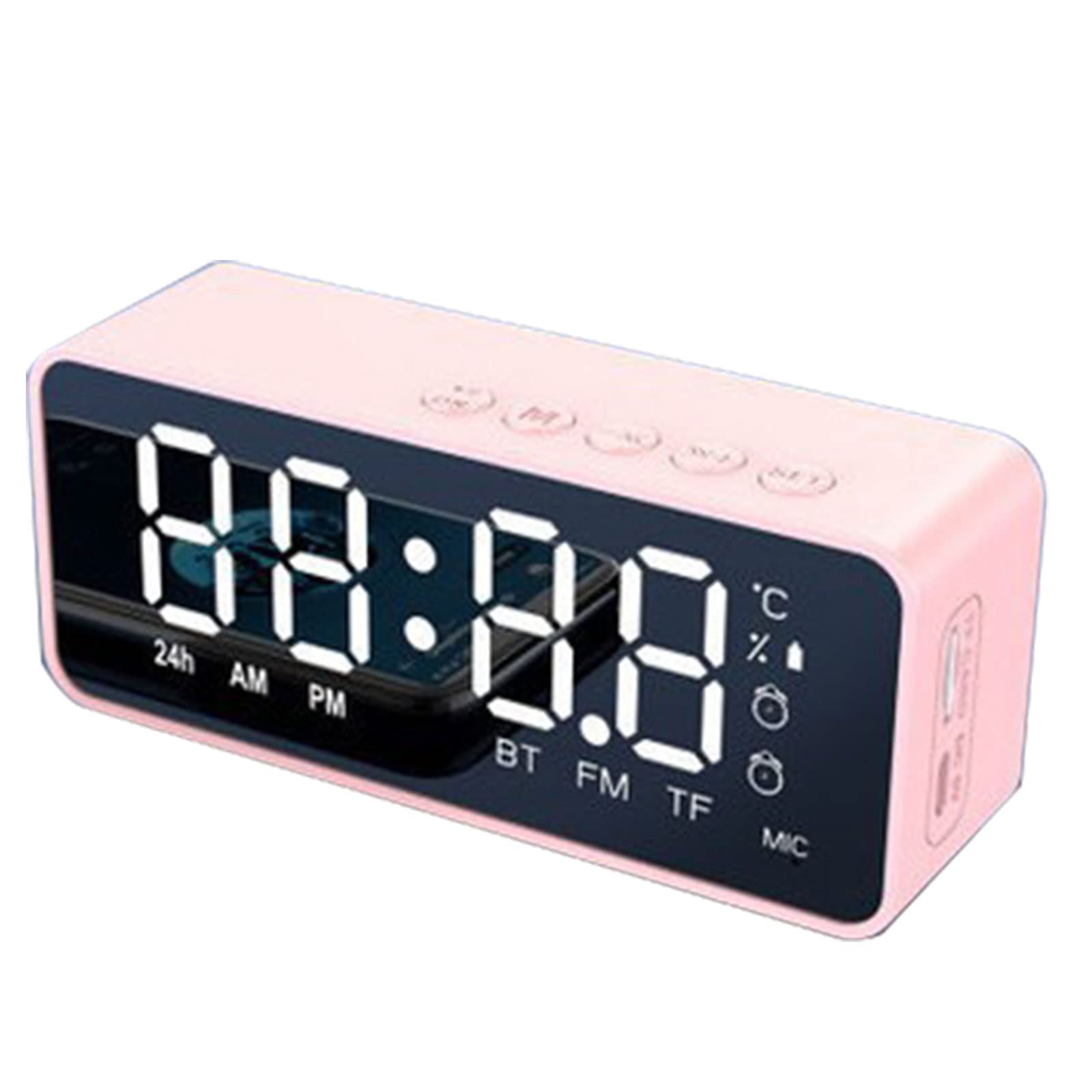 Alles-in-één multifunctionele klok met Bluetooth-luidspreker, FM-radio