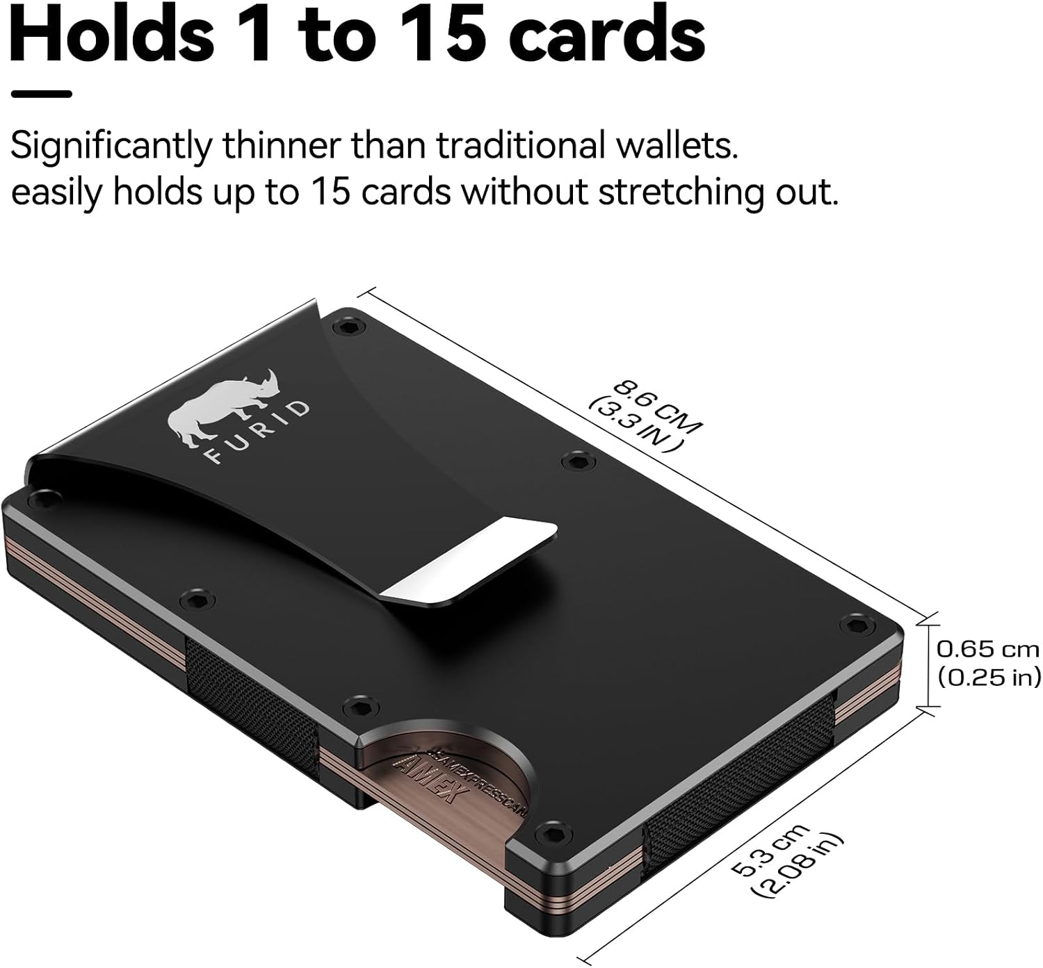 furid Father's Day gifts for dad From Daughter: Gift for Father,Wallet for Men with Money Clip,Mens Gift