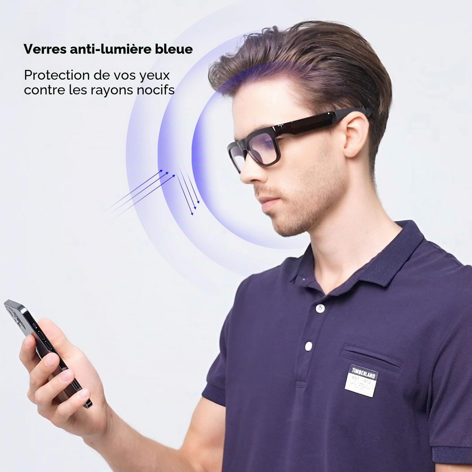 OHO WiFi Smart Glasses with 1080P Camera, Real-Time Live Streaming, UV Protection, Sweat-Resistant, Unisex for Daily & Outdoor Use