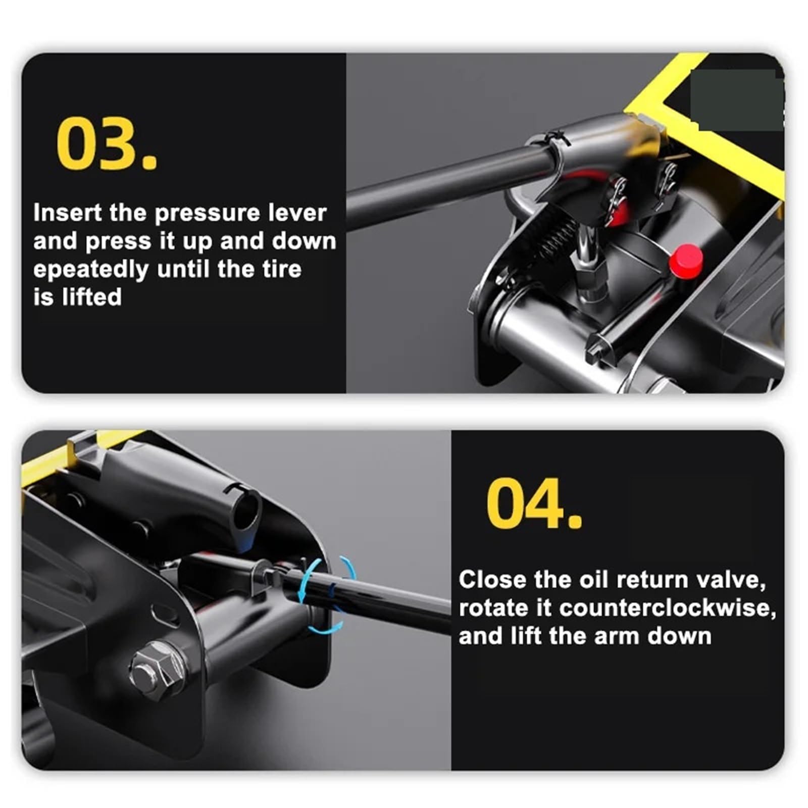 Siłownik Hydrauliczny Podnośnik hydrauliczny 2T/3T pneumatyczny o niskim profilu podłogowy dużej wytrzymałości ze stali wyścigowej z pompą podnoszącą jednotłokową(2 Tons)