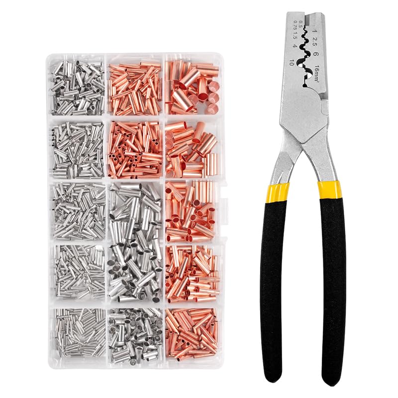 Crimp Tools PZ0.5-16 Strumento di crimpatura GT Connettore in rame Pinza a crimpare Manicotti terminali per cavi Morsetto terminale tubolare speciale durevole multifunzionale