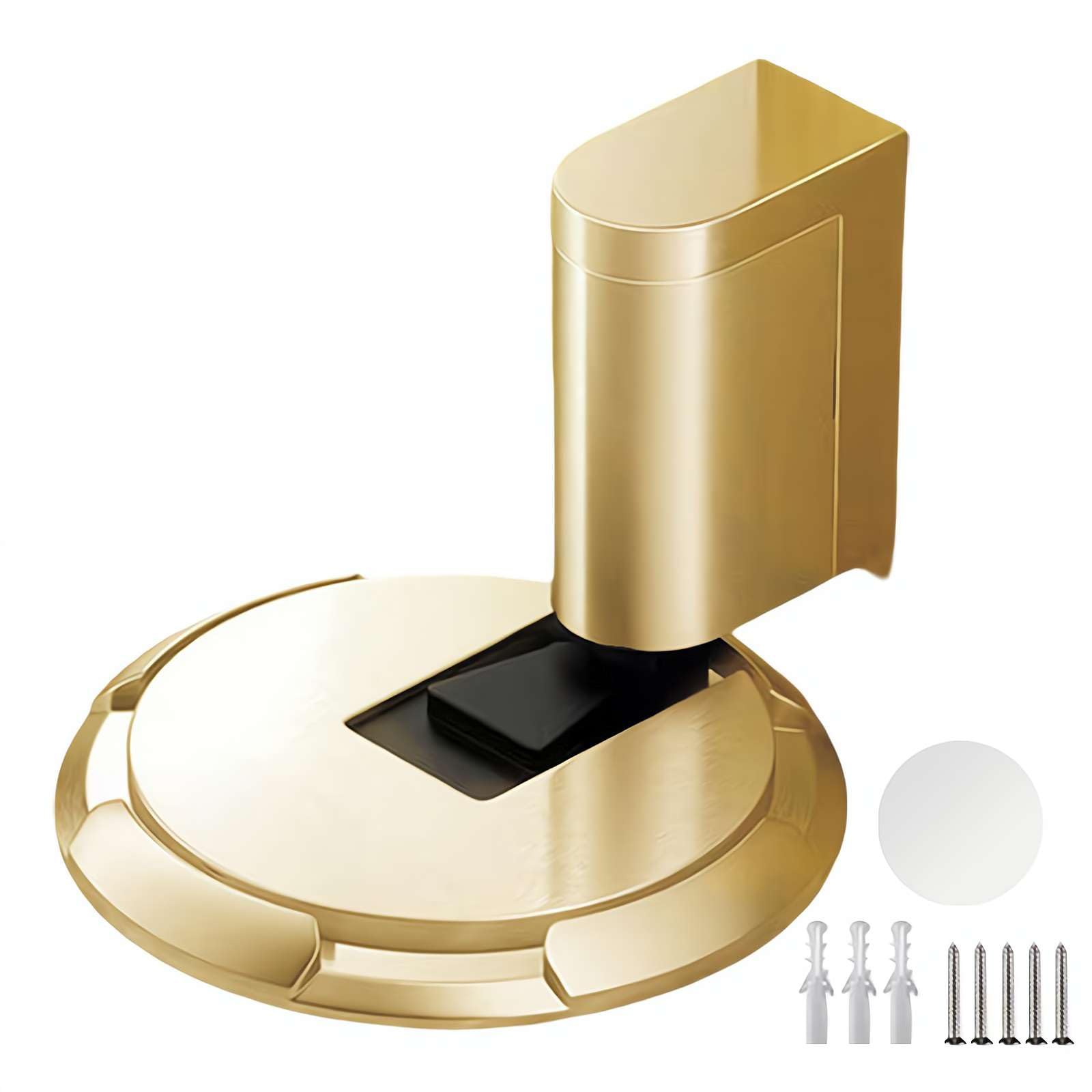Mechanical Floor Door Stopper - Heavy Duty Adjustable Height Windproof Door Stop With Screws for Indoor Use