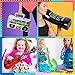 WATINC 5Pcs Inflatable Rock Star Party Favor, Inflatable Boom Box Mobile Phone Guitar Party Props for 80's 90's Party Decorations, Rock and Roll Party Favors Supplies, Christmas Birthday Party Gifts