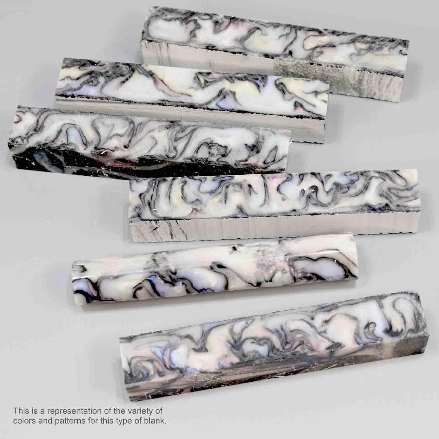 Legacy Woodturning, Premium Resin Pen Blank - Abalone, 5 Pack
