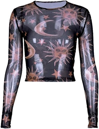 Sun and moon sheer top Clearance