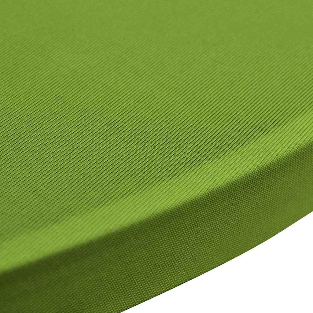 4er Set Stretch Tischhussen für Stehtische 60 cm Durchmesser, Elastische Stehtischhusse für Empfänge, Hochzeiten und Partys, Apfelgrün