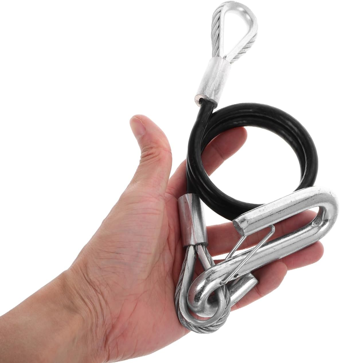 Trailer Safety Cable Steel 3500 Lbs Towing Accessory for SUV
