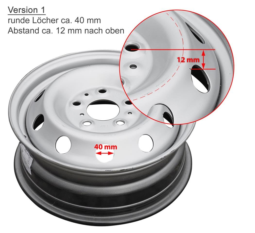 Hansen Moon Caps - Set 4 Coprimozzi Cromati 16 Pollici Per Auto D'Epoca E Hot Rod | Fissaggio A Morsetto
