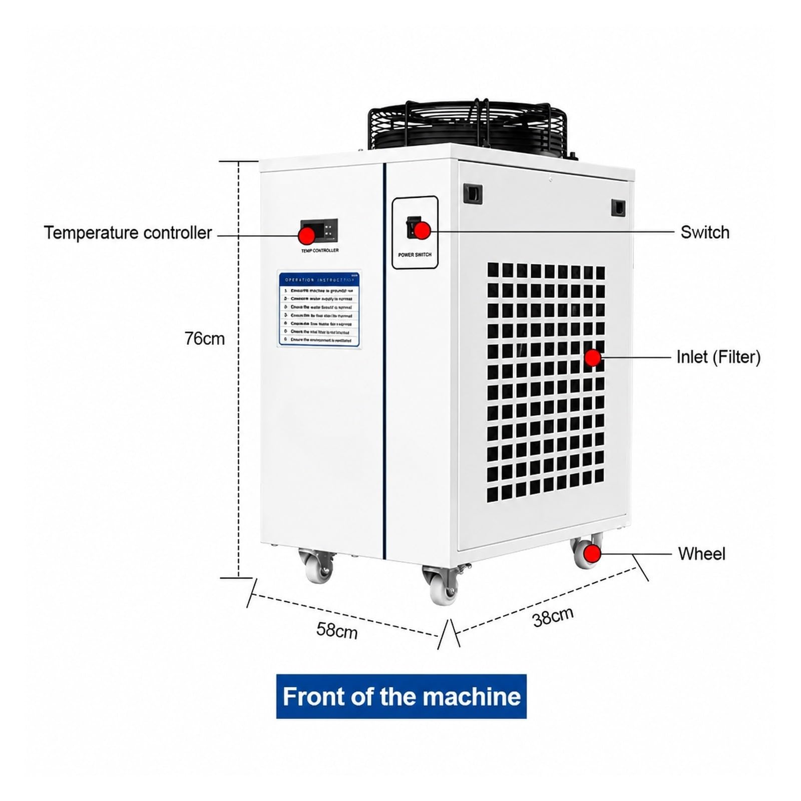 CWFL-1500 Refrigeratore D'acqua Industriale