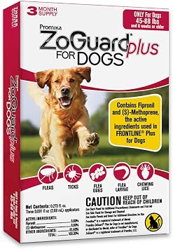 ZoGuard Plus Flea and Tick Prevention for Dogs Large - 45-88 lb