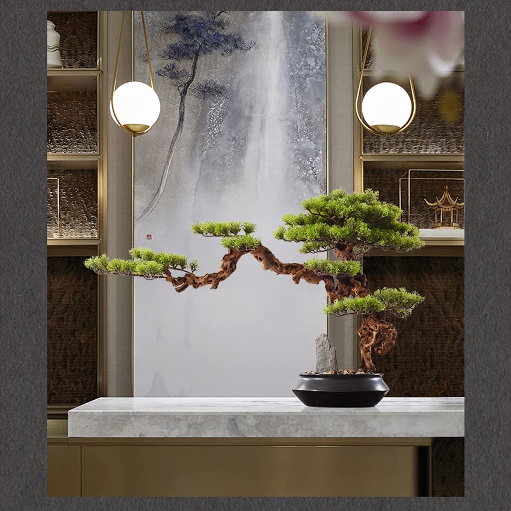 Artificielle Bonsaï Arbre Simulation Pin Artificiel Bonsaï Plantes Zen Décoration De Jardin Arbre Artificiel Bureau À Domicile Bureau Salon Décor Ornement, Hauteur 20,47'' Faux Plante Décoration