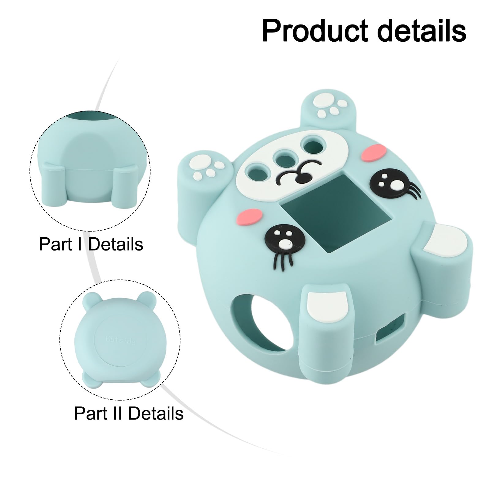 Funda protectora de silicona para juguete digital interactivo Punirunes, cubierta protectora de juguete interactivo táctil, contra caídas y arañazos (azul)