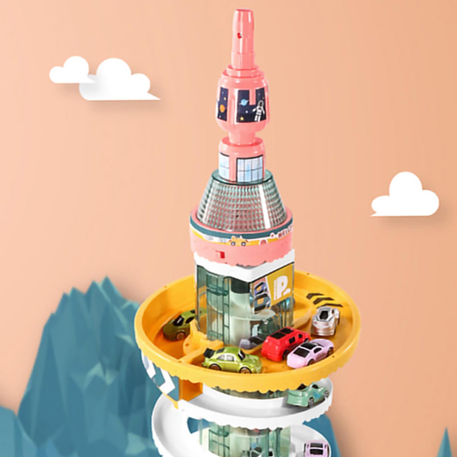 Coche de Juguete con Pista Eléctrica, Set de Juego Interactivo para Niños