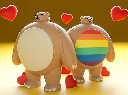 Vista 2 de Youtooz Tiny Headed Kingdom Pip the Bear - Figura de vinilo de 3.9 pulgadas, diseño de oso coleccionable