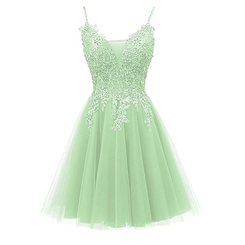 sage green dama dresses Dusty Sage A-line Cowl Neck Simple Prom Dresses With Slit, Party Dress,  MP783 main image 0