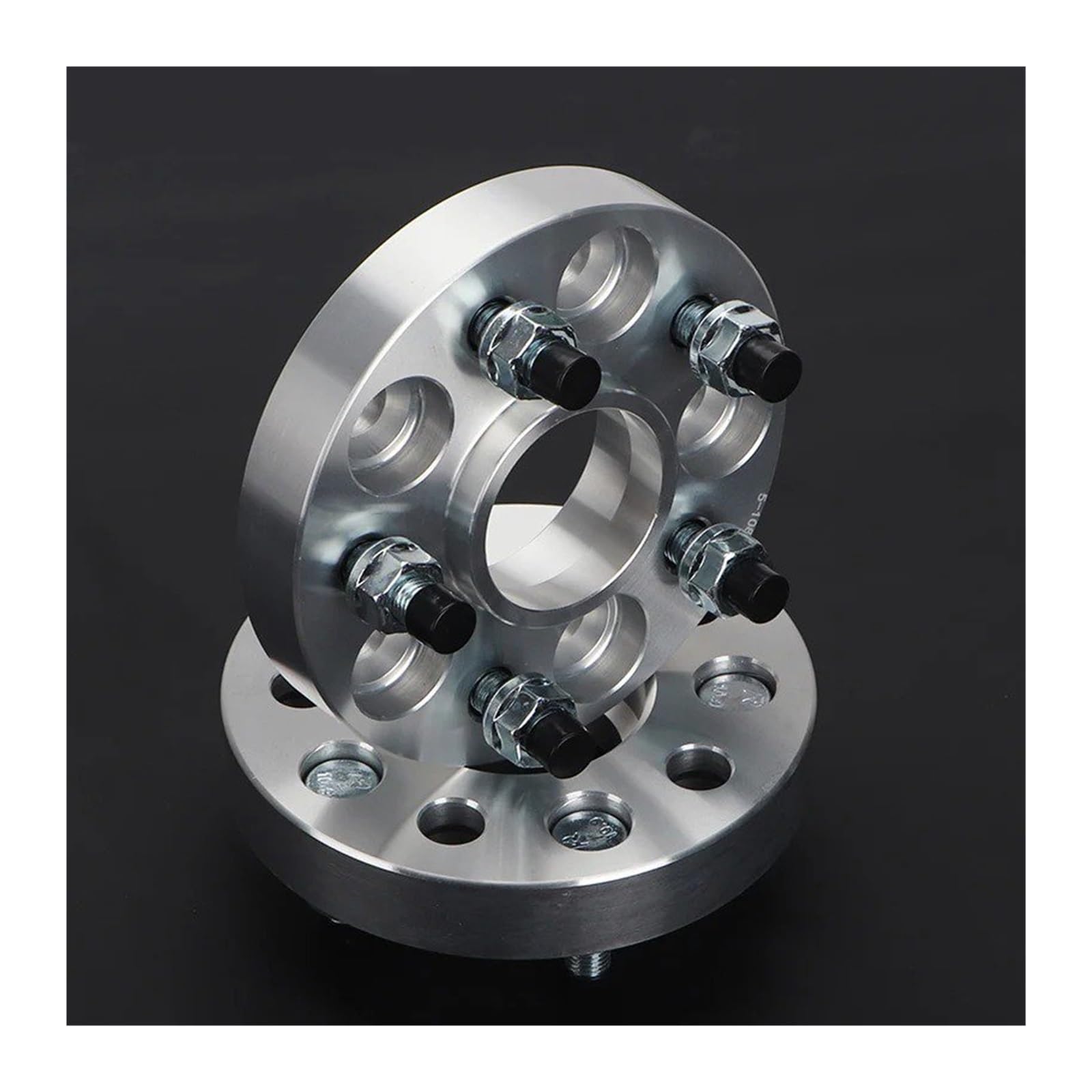 Dystanse kół Pasuje do 5 końcówek Universal Car Series 2 sztuki 25/30/35/40mm PCD 5x120,65 CB 70,3 mm Adapter dystansowy kół(2PCS 30mm Silver)