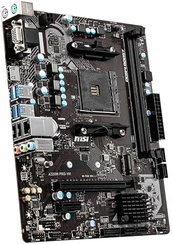 Miniatura 4 de MSI A320M PRO-VH ProSeries Placa base (AMD AM4, DDR4, PCIe 3.0, SATA 6Gb/s, USB 3.2 Gen 2, Ranura M.2, DVI/HDMI, Micro-ATX)