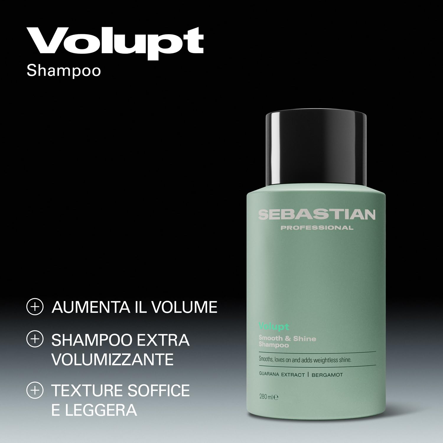 Sebastian Professional Volupt Max Volumizing Shampoo – Shampoo leggero che aumenta il volume e la brillantezza dei capelli fini, rendendoli morbidi e lucenti