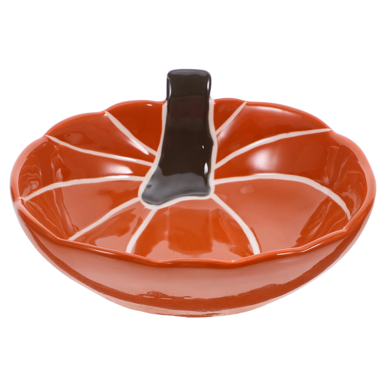 Bol à bonbons en forme de citrouille DOITOOL en céramique orange pour apéritif d'Halloween