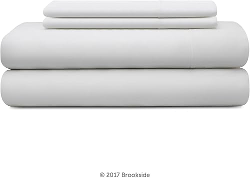 Miniatura 2 de Brookside Tencel - Juego de sábanas de tacto lujoso, para piel sensible, tejido satinado, ecológico, matrimonial, color blanco