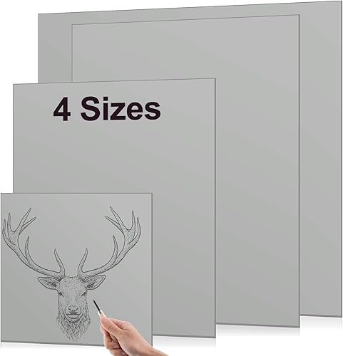 Miniatura 8 de Yeaqee Linocut Bloques de Linocut para tallar bloques de linóleo gris para grabado, proyectos de arte, estudio de impresión (9 x 12 pulgadas)