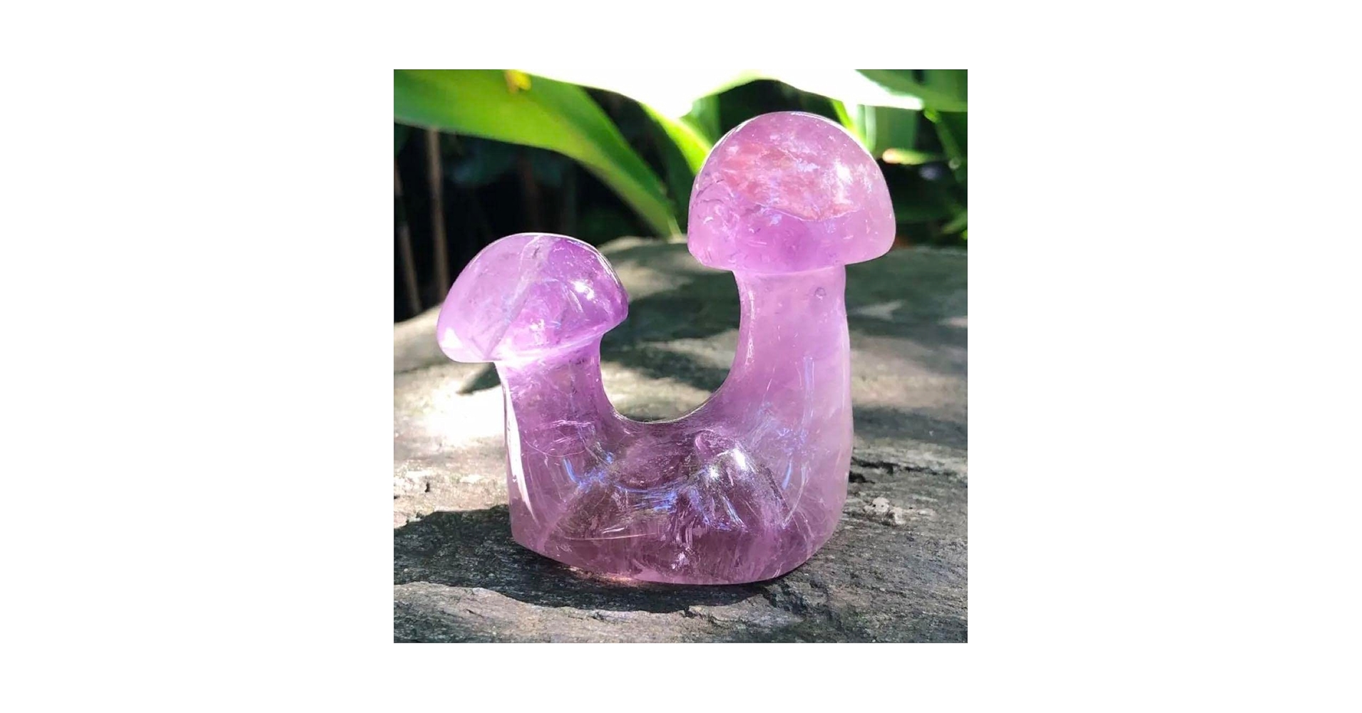 紫水晶アメジスト原石双子マッシュルームきのこ 紫水晶アメジスト原石双子マッシュルームきのこ