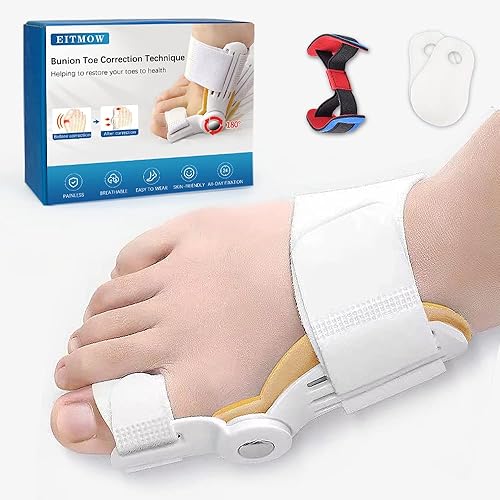 Corrector de juanetes para mujeres y hombres, separadores de dedos de juanetes, alisador ortopédico para juanetes, férula ajustable para juanetes,