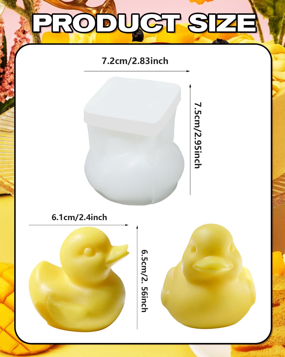 Amazon.co.jp: Liobelon アヒル型 3Dアヒルシリコン型 アヒル型