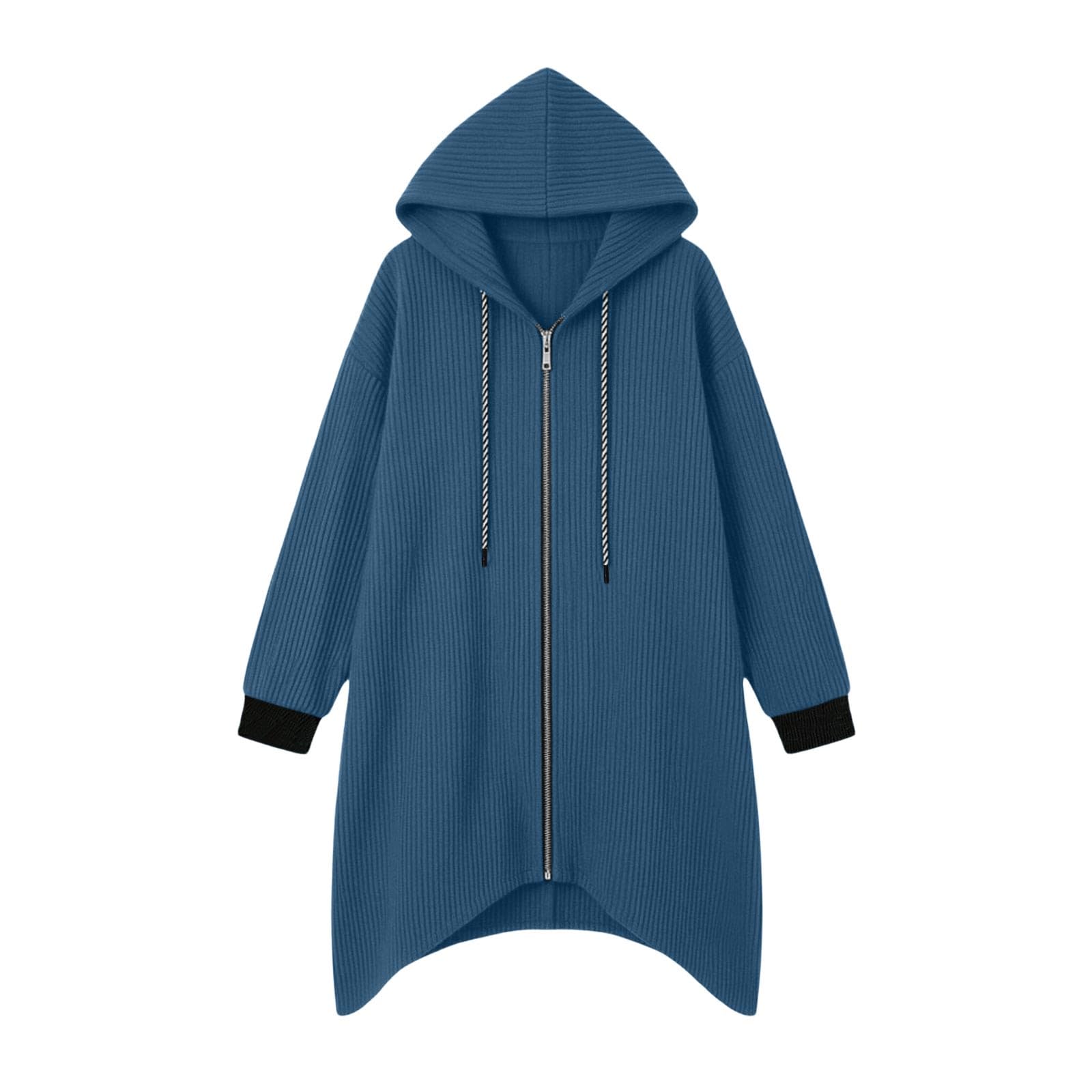 Sudadera con capucha para mujer, con cordón, manga larga, deportiva, otoño