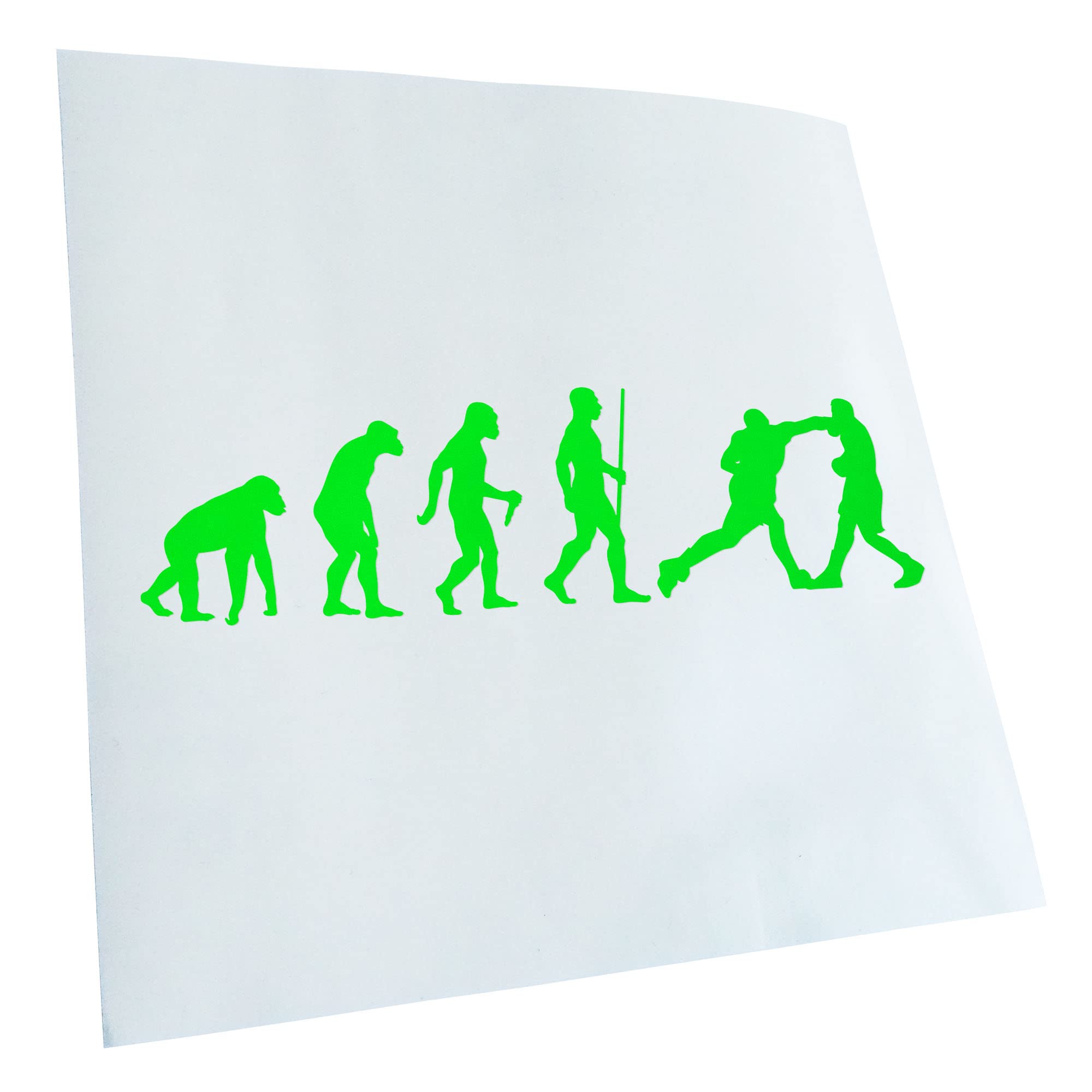 Kiwistar - Car Sticker - Boxes Knockout Evolution II - Neon Green - 30 x 8 cm - Rear Window Car Sticker Weatherproof for Car Truck Moped Truck - Sticker Exterior Self-Adhesive Tuning Accessories for