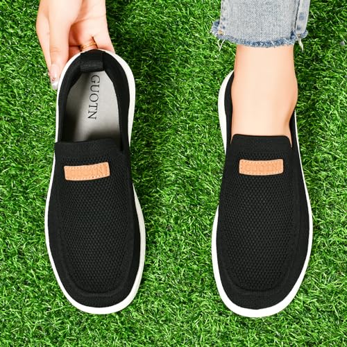Image of Women's Slip Ons Lightweight Comfortable Loafers for Women Casual Deck Shoes Breathable Outdoor Walking Shoes