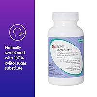 Vista 2 de 3M 70201054072 TheraMints 100% Xilitol Edulzadas Mints, sabor menta, botella de menta 520 con lata de viaje