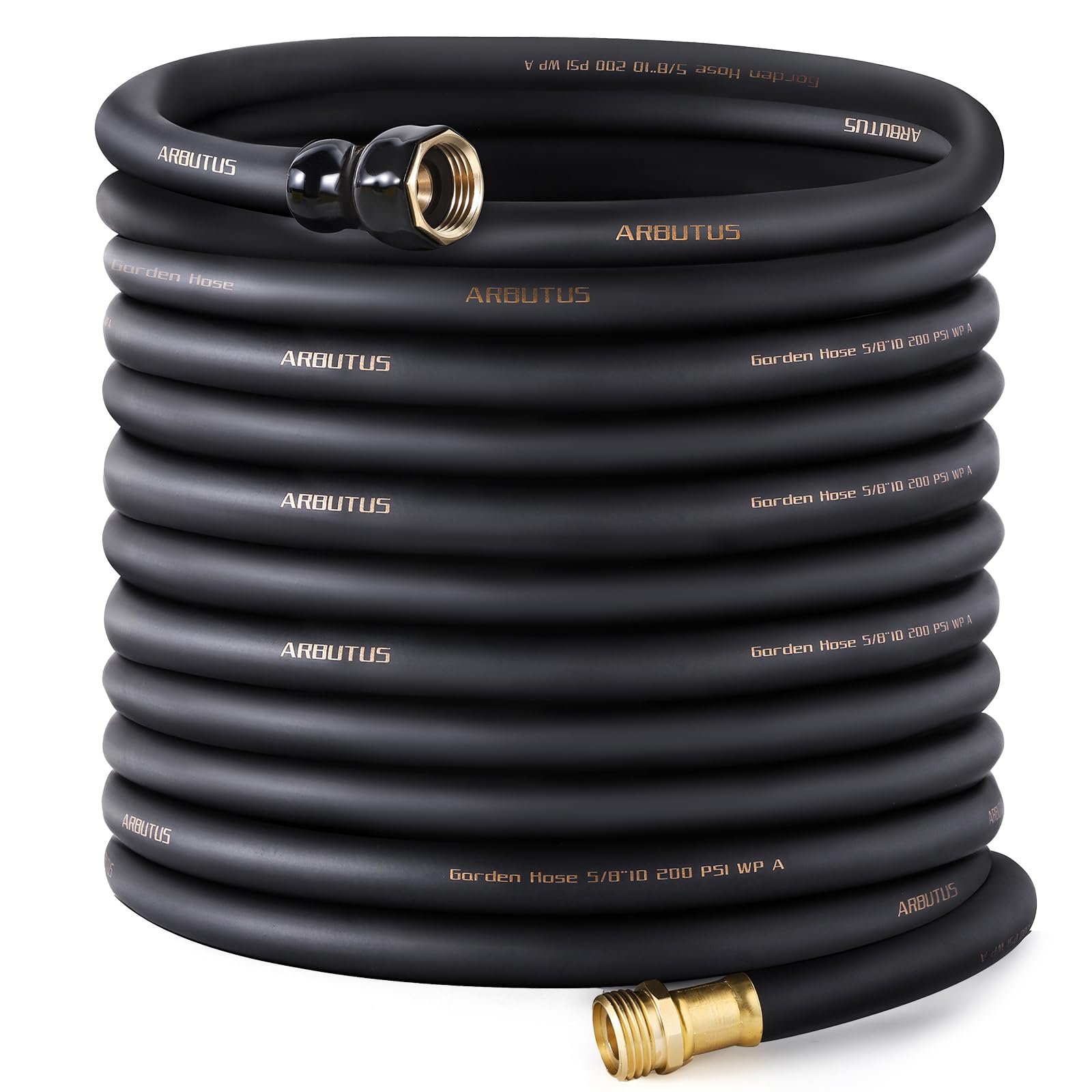 ARBUTUS Brass Rubber 150ft Garden Hose